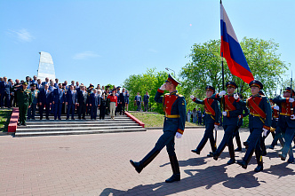 06 05 2025 В канун Дня Победы на ростовском мемориале «Кумженская роща» зажжен Вечный огонь