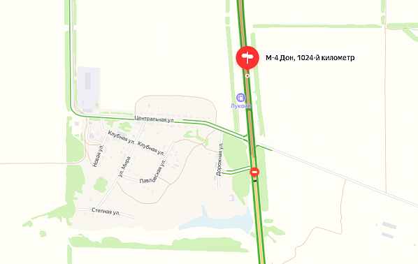 На М-4 «Дон» у хутора Новоперсиановский из-за школьников закрыли левый поворот.