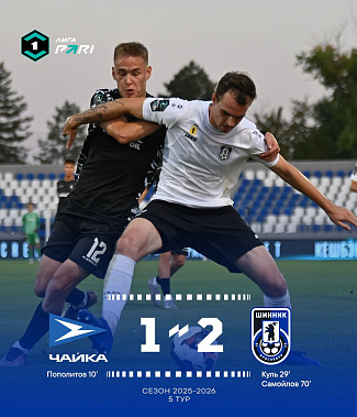 Футболисты «Чайки» на своем стадионе проиграли ярославскому «Шиннику»