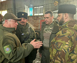 Василий Голубев встретился на территории ДНР с участниками спецоперации из Ростовской области