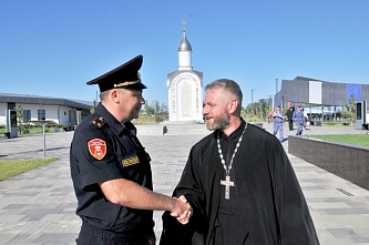 Донские росгвардейцы первыми приняли присягу на территории народного музея «Самбекские высоты»