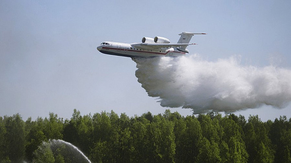 Самолеты из Таганрога направлены на восток страны для борьбы с пожарами