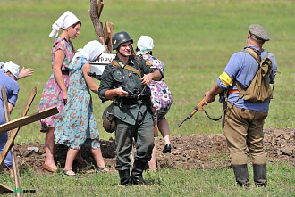 В Ростовской области реконструировали прорыв Миус-фронта