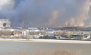 Во время тушения пожара на левом берегу Дона погиб спасатель