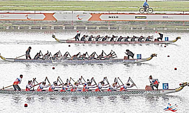 В Москве прошли заезды чемпионата Европы по гребле на лодках «Дракон»