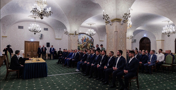 Участники программы «Время героев» встретились со Святейшим Патриархом Кириллом