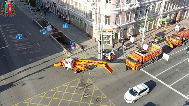 В центре Ростова прошли учения по подготовке к зиме