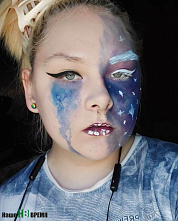 Школьница из Ростовской области делает арт-мейкап