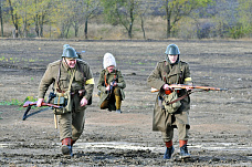 На «Самбекских высотах» прошла реконструкция боев