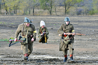 На «Самбекских высотах» прошла реконструкция боев