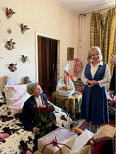  Поздравили ветерана Великой Отечественной войны ростовчанку Надежду Костеневич