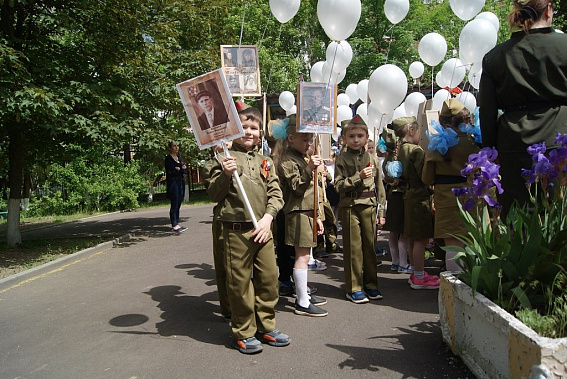 «Правнуки Победы» прошествовали в детсаду № 36