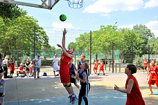 На площадках Гребного канала «Дон» прошли матчи пятого суперфинала детской Уличной баскетбольной лиги