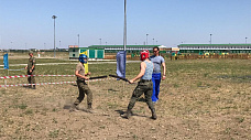 Прошли первые в Южном военном округе соревнования по казачьим видам спорта