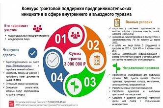 Донские туристические фирмы могут получить федеральный грант до 3 миллионов рублей