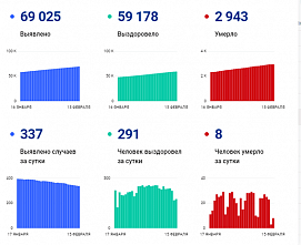 Коронавирус в Ростовской области: статистика на 15 февраля