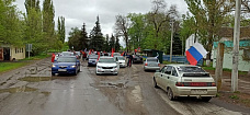 Моторизированный «Бессмертный полк» прошел в Мясниковском и Миллеровском районах