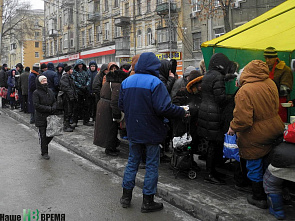 Новогодние подарки в бесплатной столовой