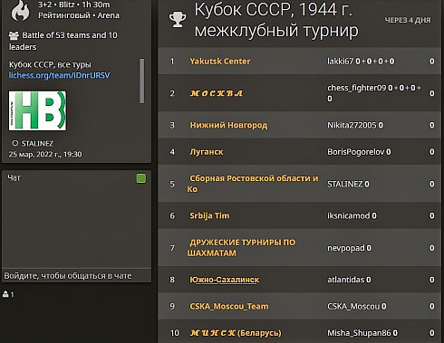 Донская команда сыграет на международном шахматном турнире «Год 1944-й»