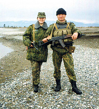 С женой Лидией. Абхазия.