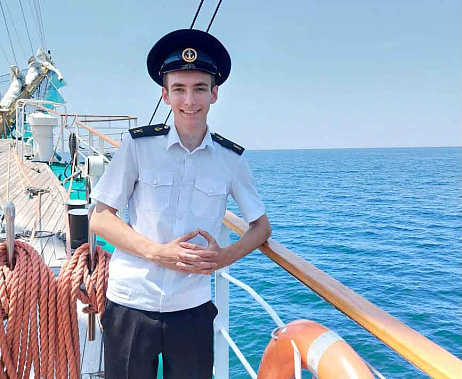 Роман Климченко, курсант ростовской «седовки», на практике.