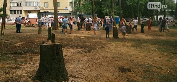 В Ростове спор о переустройстве парка едва не перешел в драку