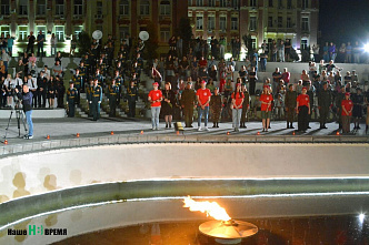 В Ростове-на-Дону в небе зажглись «Лучи Победы»