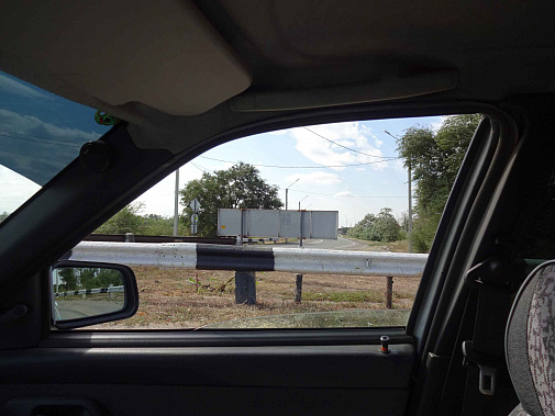 Снимок с места водителя