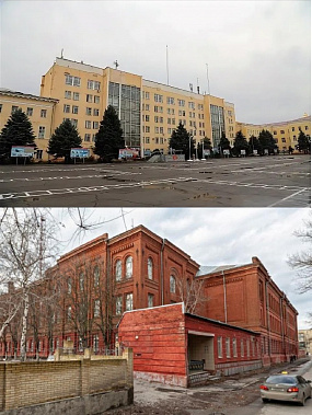 Прежние и новые корпуса возрождаемого Новочеркасского высшего военного командного училища связи. Фото из открытых источников..