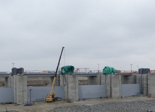 Работы на первом пусковом комплексе Багаевского гидроузла перешли в завершающую стадию