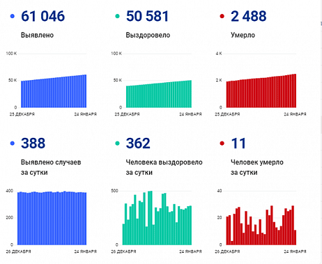 Коронавирус в Ростовской области: статистика на 24 января