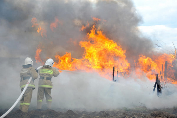 На юго-востоке Ростовской области сохраняется чрезвычайная пожарная опасность