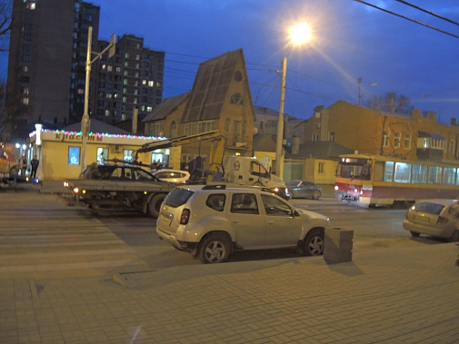 Ростов, трамваи, пробки, эвакуаторы, нарушение ПДД