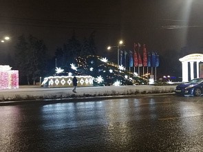 В Ростове из-за сильного ветра упала главная новогодняя елка