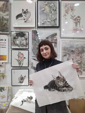 Кошки – любимые персонажи художницы Екатерины ЖЕГУЛОВОЙ.
