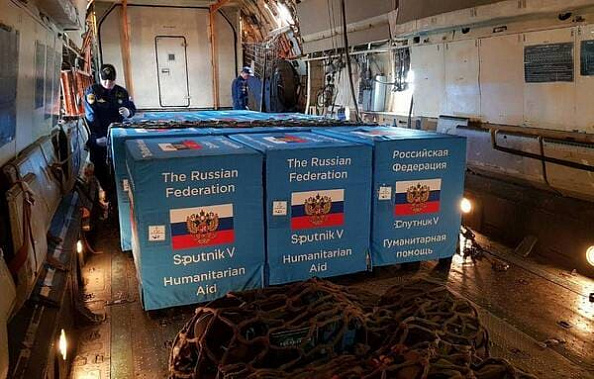 Первая гуманитарная партия российской вакцины 