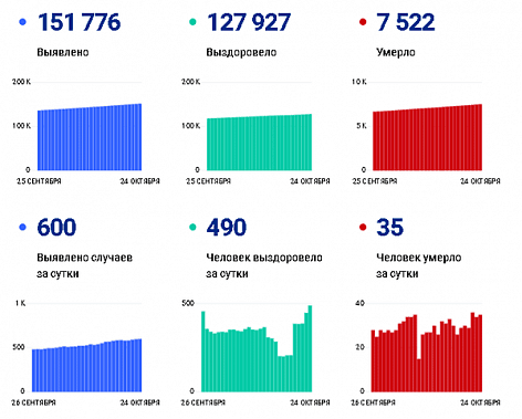 Коронавирус в Ростовской области: статистика на 24 октября