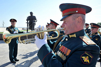 На Самбекских высотах захоронили останки 54 воинов