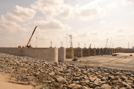 Первый этап строительства основных объектов Багаевского гидроузла перешел в завершающую стадию