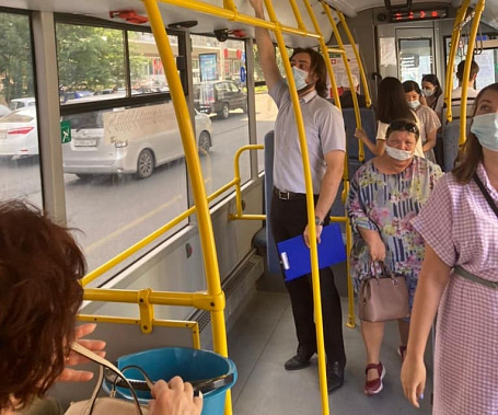 С начала июля в Ростове выявили 56 автобусов с неработающими кондиционерами