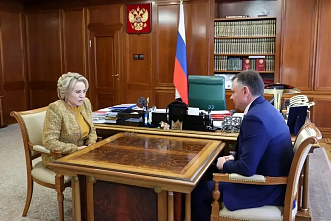 Донской губернатор Юрий Слюсарь встретился с председателем Совета Федерации Валентиной Матвиенко