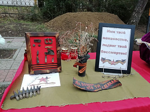 В азовском селе Пешково перезахоронили останки неизвестного бойца