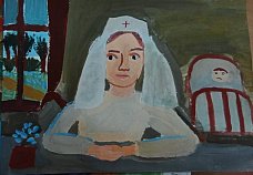 «Письмо домой с фронта» - Устинова Соня, 9 лет