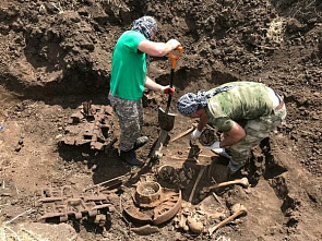 В Куйбышевском районе Ростовской области нашли танк КВ-1