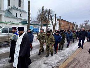Крестный ход в честь казаков — защитников Отечества прошел в Старочеркасской
