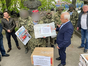 Донские чекисты и депутаты передали казакам на передовую очередную партию гумпомощи