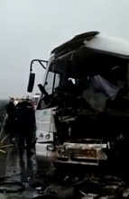На трассе разбился автобус из аэропорта «Платов», микроавтобус перевернулся