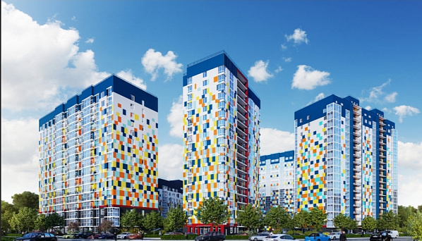 Эскиз одного из будущих кварталов в микрорайоне Военвед.