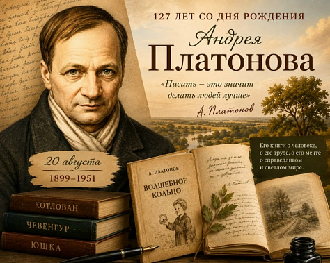  28 августа - день рождения Андрея Платоновича Платонова