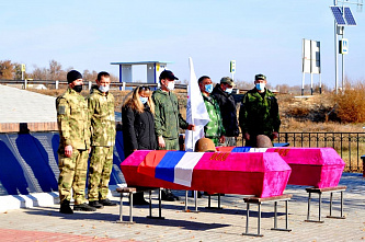В Обливском районе перезахоронили останки 22 советских воинов